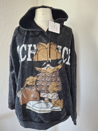 Hoodie garfield sweatshirt mit - garfield,